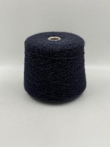 Пряжа Angora Bubbly G&G Filati, ангора, меринос, цвет темно-синий